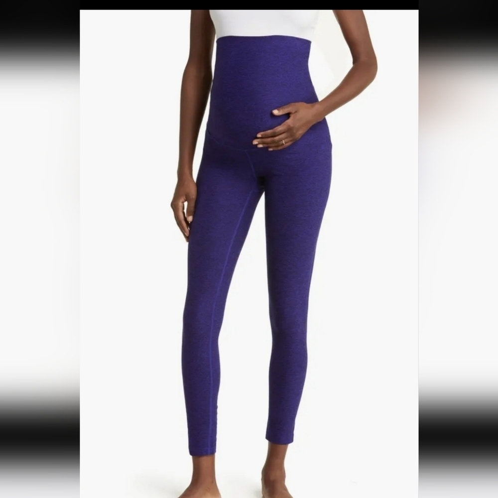 Zella Maternity Navy High-Rise Leggings